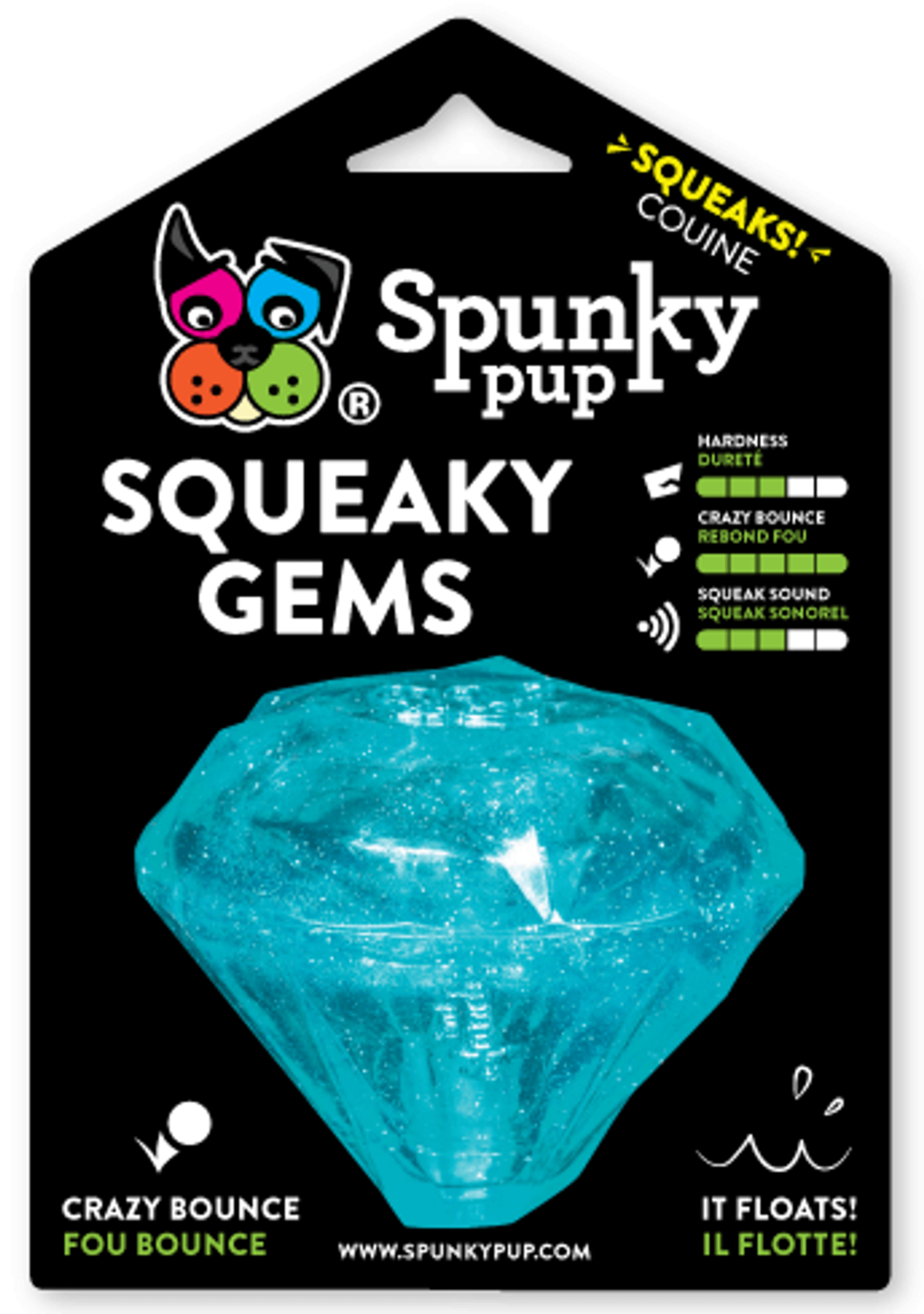 Squeaky Gems Diamond Dog Toy