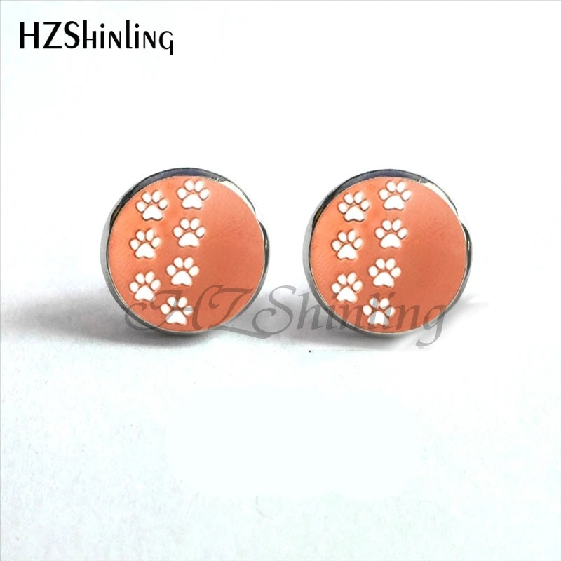 Paw Print Earrings for Dog Lovers