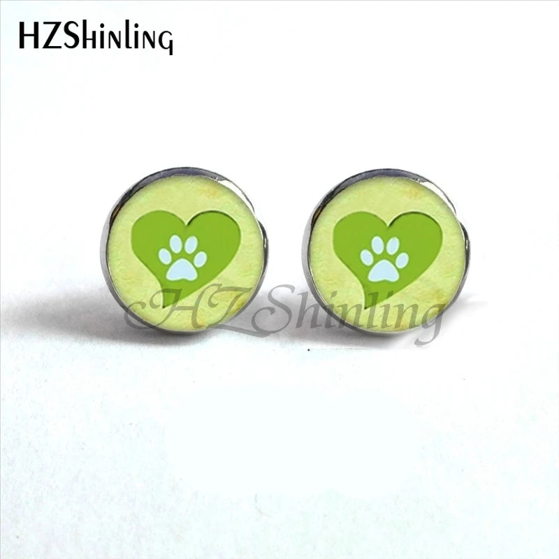 Paw Print Earrings for Dog Lovers