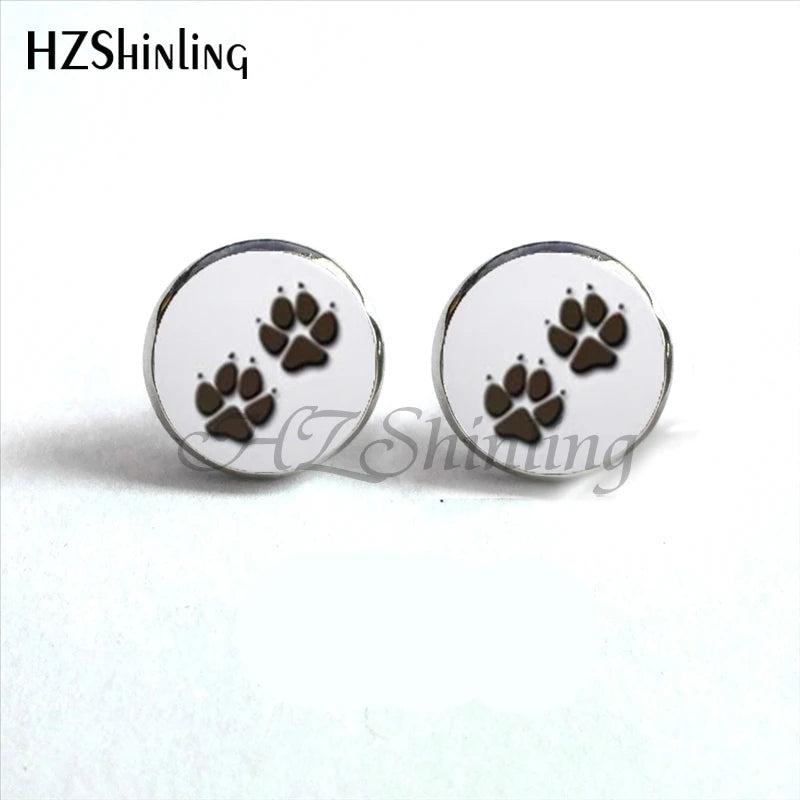 Paw Print Earrings for Dog Lovers