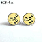 Paw Print Earrings for Dog Lovers