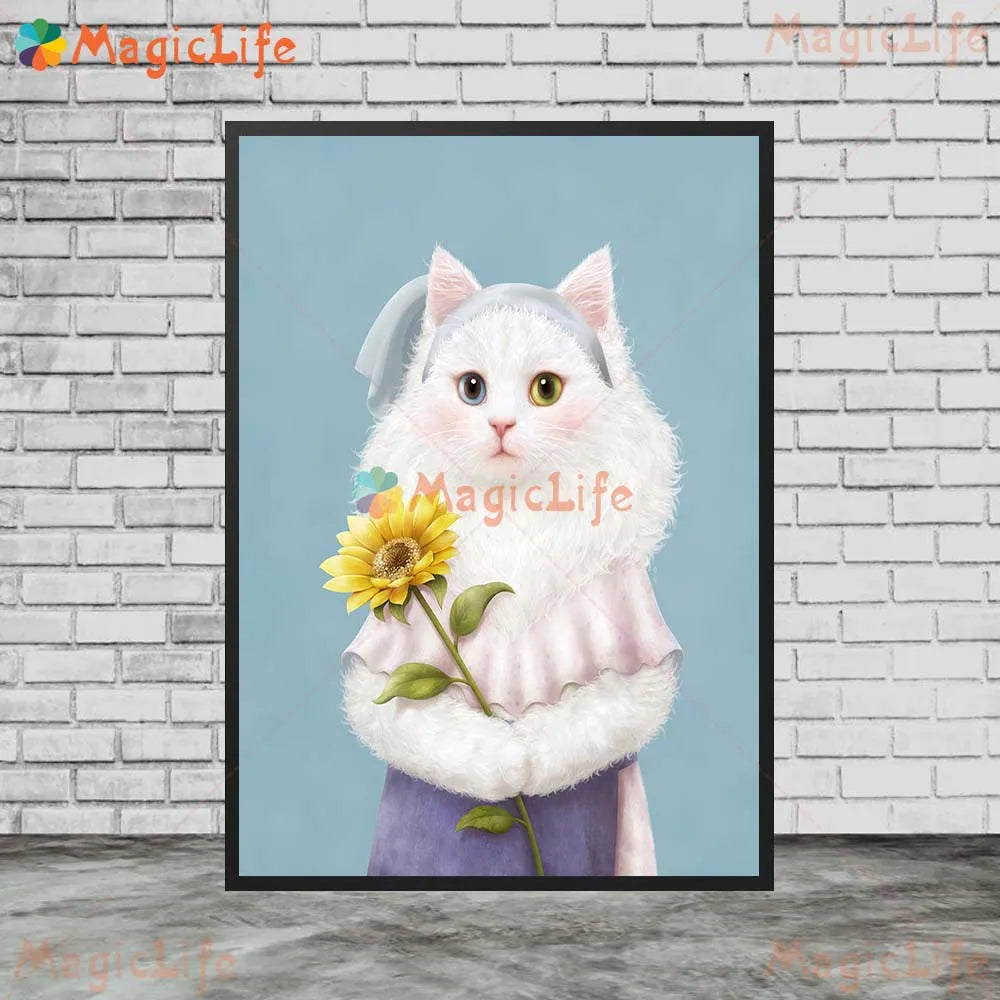Pet Cat Posters for Wall Decoration