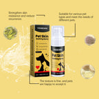 Pet Skin Care Spray Relief for Dogs/Cats, Treats  Flea Lice Skin Scratching and Licking, Portable Pet Wound Spray