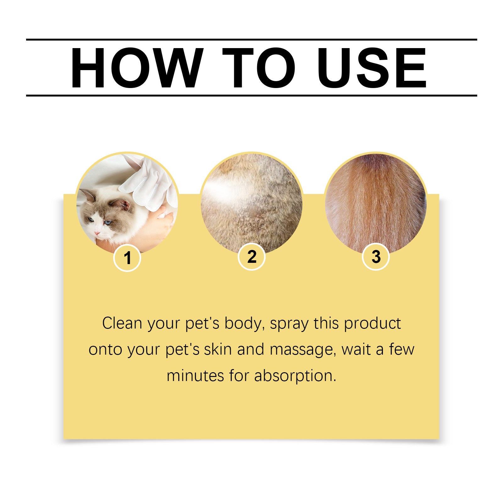 Pet Skin Care Spray Relief for Dogs/Cats, Treats  Flea Lice Skin Scratching and Licking, Portable Pet Wound Spray