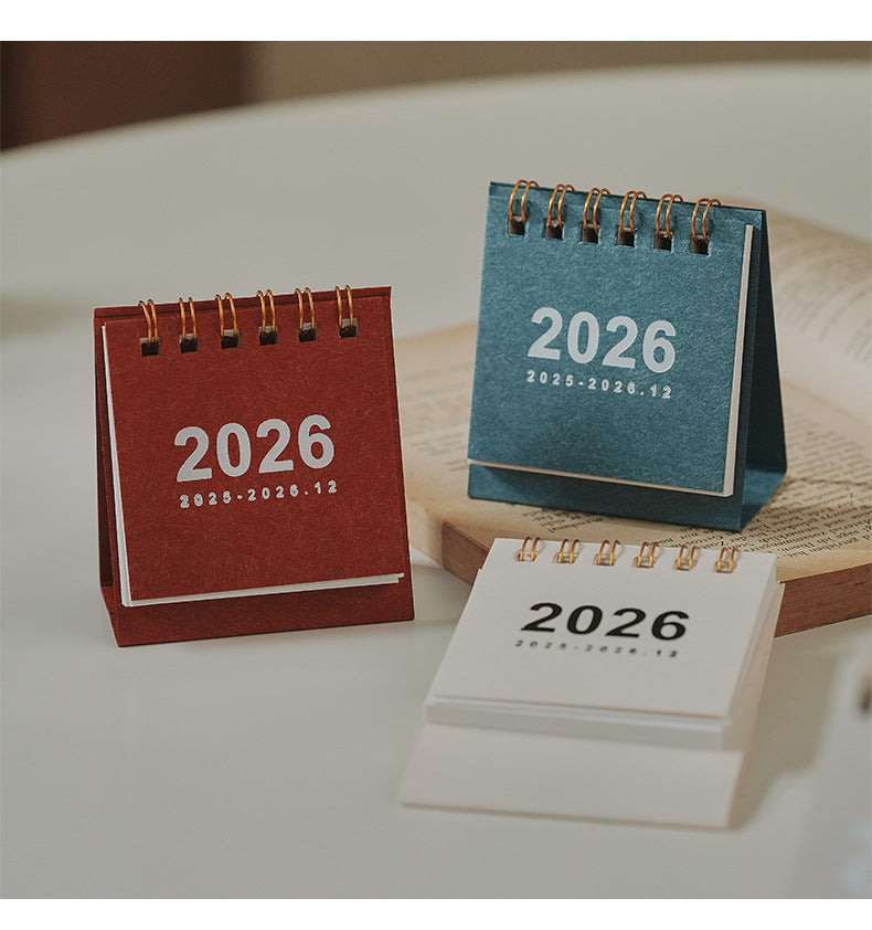 2026 Desk Calendar Kawaii Mini Calendar Books, Daily To-Do List,  Daily Monthly Yearly Planner,  Time Manegement Calendar