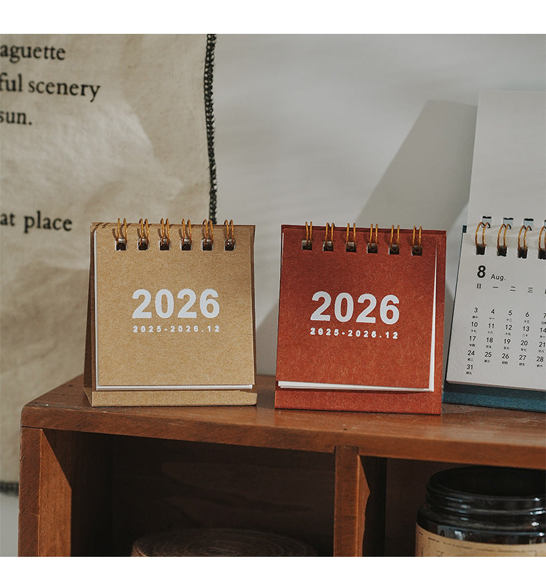 2026 Desk Calendar Kawaii Mini Calendar Books, Daily To-Do List,  Daily Monthly Yearly Planner,  Time Manegement Calendar