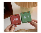2026 Desk Calendar Kawaii Mini Calendar Books, Daily To-Do List,  Daily Monthly Yearly Planner,  Time Manegement Calendar