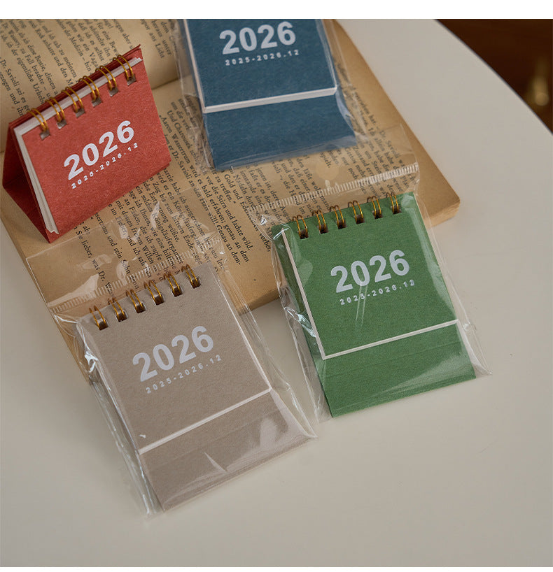 2026 Desk Calendar Kawaii Mini Calendar Books, Daily To-Do List,  Daily Monthly Yearly Planner,  Time Manegement Calendar