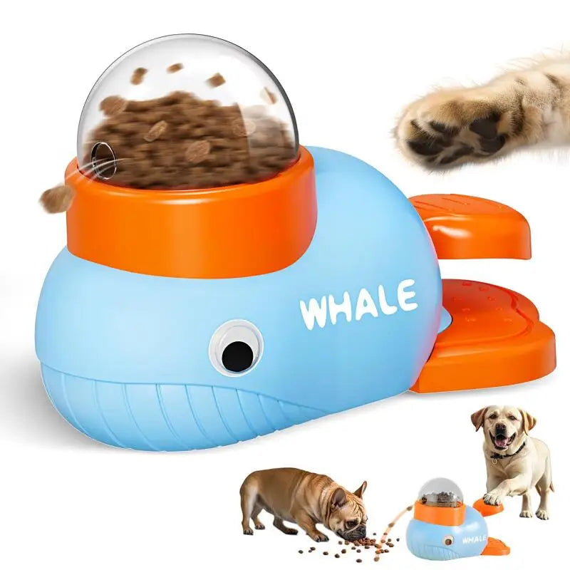 Dog Cat Treats Dispenser Toy Anti-Slip Slow Puzzle Interactive Treat Dispenser Automatic Feeder Toys for Pet Training Supplies