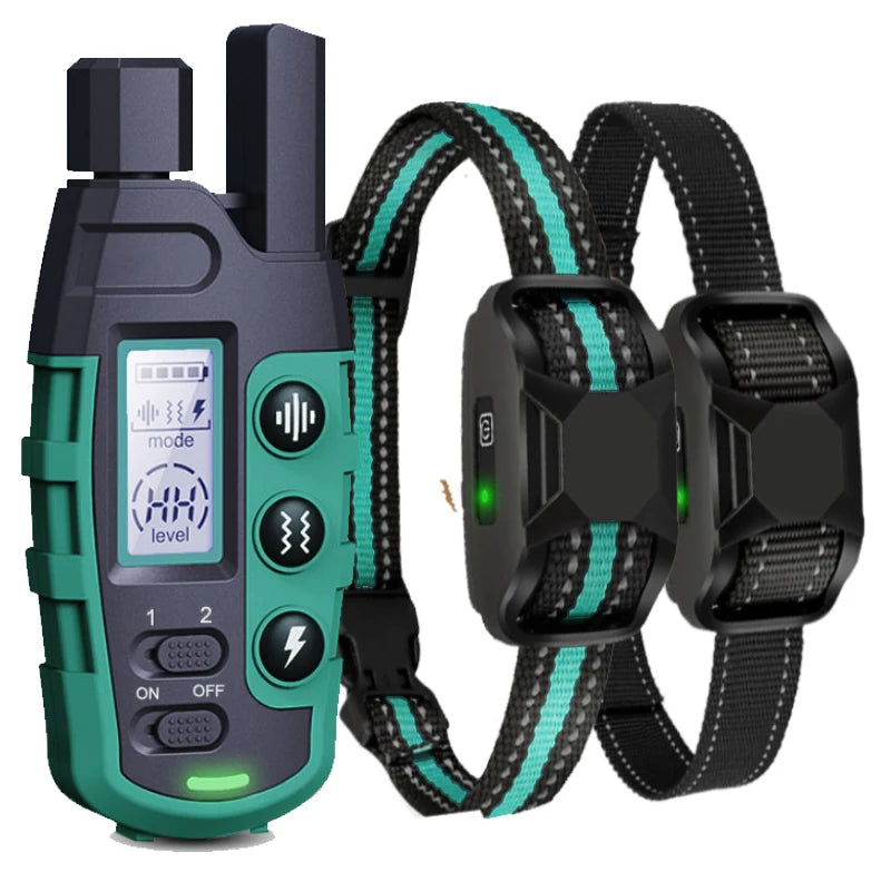 3300Ft Electric Dog Training Collar, Remote Control, Waterproof, Shock Vibration -  For Canine Pets 5-120lbs