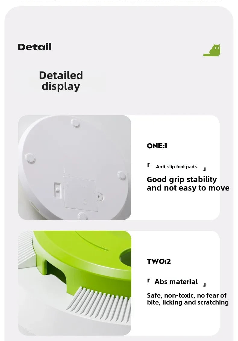 Electric Cat toys Self - Smart Boredom - Turntable - Automatic Teaser with Cat Sticks - Pet Food