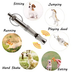 Pet training supplies, ultrasonic training dog whistle. silver, small, portable