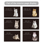 1pc 2026-2027 Cat Theme Calendar, Pet Cat，24- Monthly Planner, Desktop Calendar, Perfect Gift for the New Year