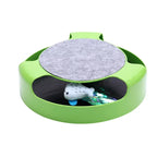 Fun Cat Turntable Toy, Mouse, fish  Chase Trap, Scratching Board Educational Play Turntable