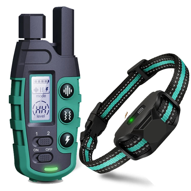 3300Ft Electric Dog Training Collar, Remote Control, Waterproof, Shock Vibration -  For Canine Pets 5-120lbs