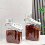 Dry food for dogs cats - moisture-proof pet food storage container - Cup measure markings