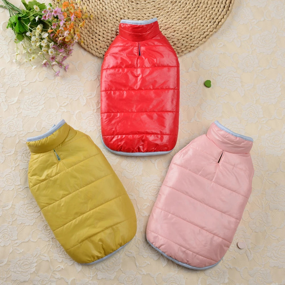 Reversible Dog Vest (Jacket), Waterproof, Winter, Cold Weather Dog Coat, Outfit for Small, Medium Dogs