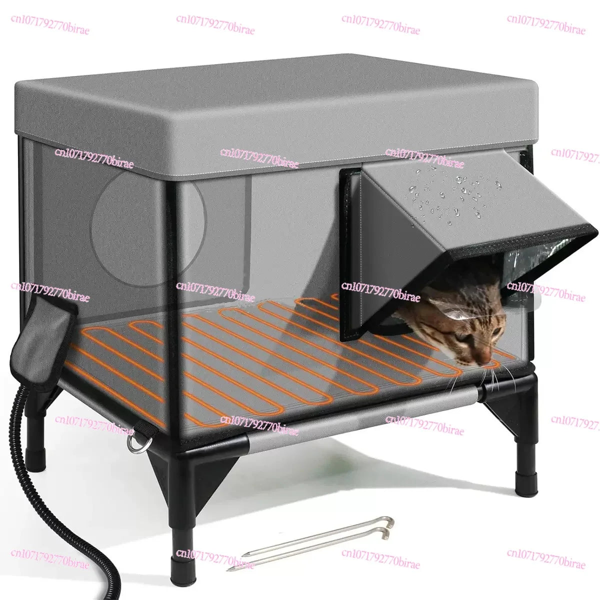 Waterproof, insulated,. heated,  Outside or indoor unheated environments, for small or extra large Pets