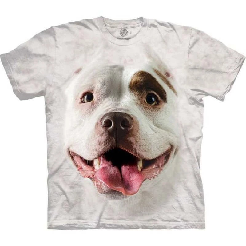 Cute Dog Face Graphics T Shirts Summer Fashion Short Sleeve Funny 3D Animals Printed T-shirts Mens Casual Loose Harajuku Tees