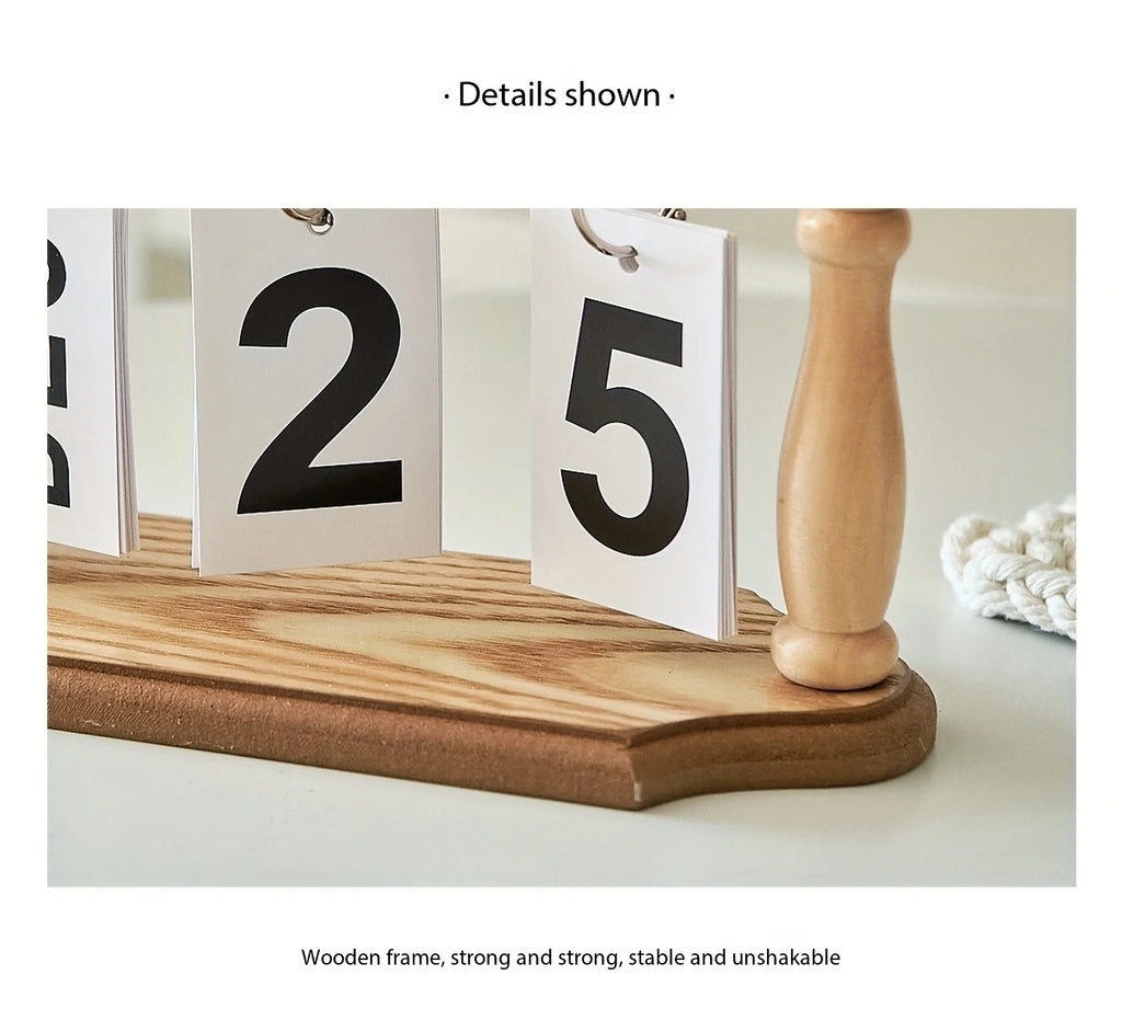 Desk Calendars for Office, Flip Calendar Perpetual Desktop Calendar 2026 Cute Flip Calendar, Home Decor