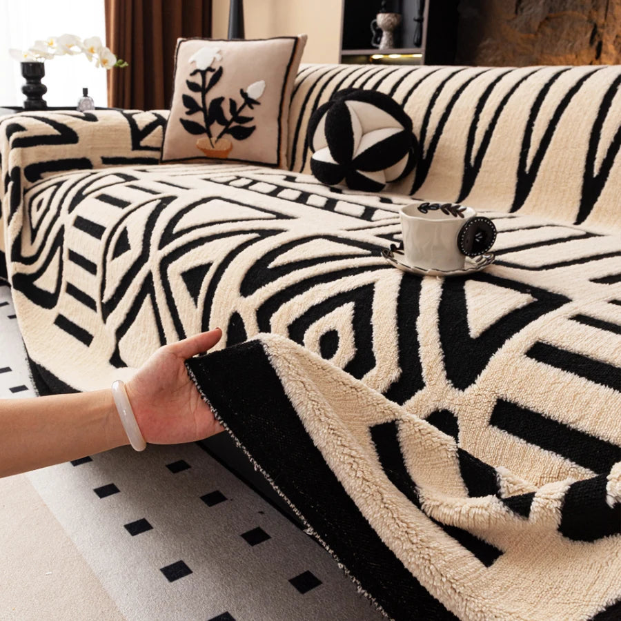 1pc New Bohemian Style Sofa Protector blanket - Suitable for Pets Anti-slip Protection