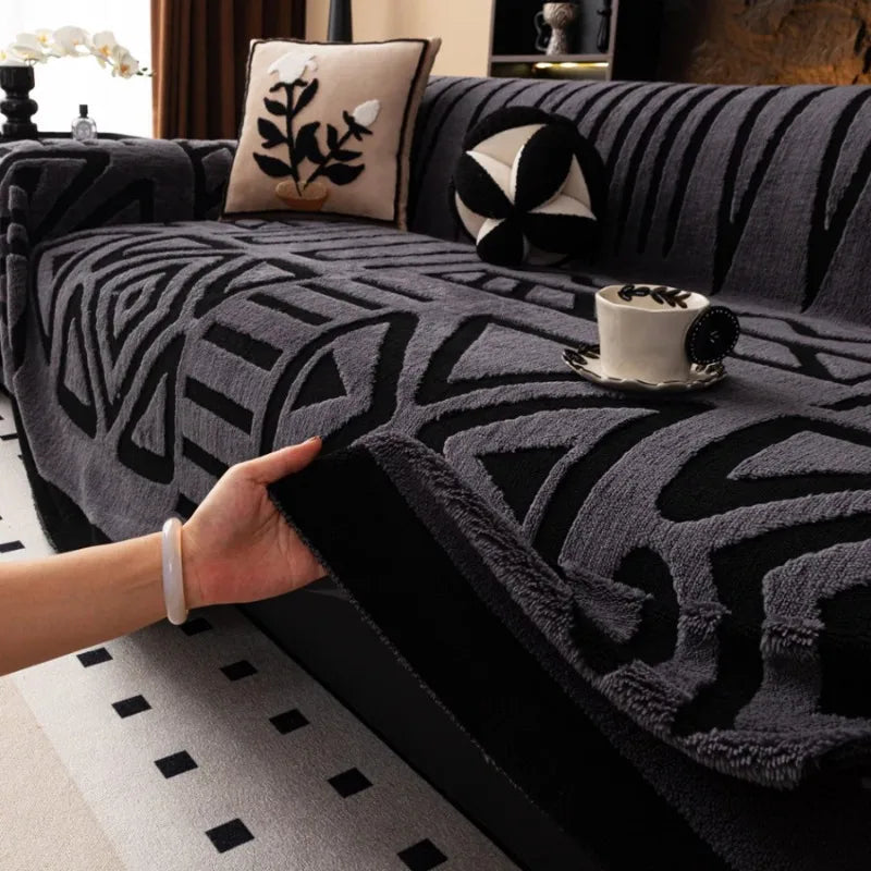 1pc New Bohemian Style Sofa Protector blanket - Suitable for Pets Anti-slip Protection