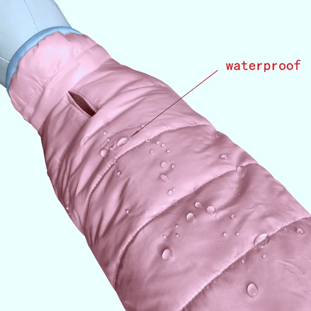 Reversible Dog Vest (Jacket), Waterproof, Winter, Cold Weather Dog Coat, Outfit for Small, Medium Dogs