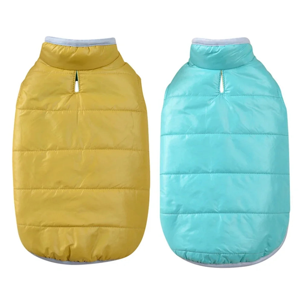 Reversible Dog Vest (Jacket), Waterproof, Winter, Cold Weather Dog Coat, Outfit for Small, Medium Dogs