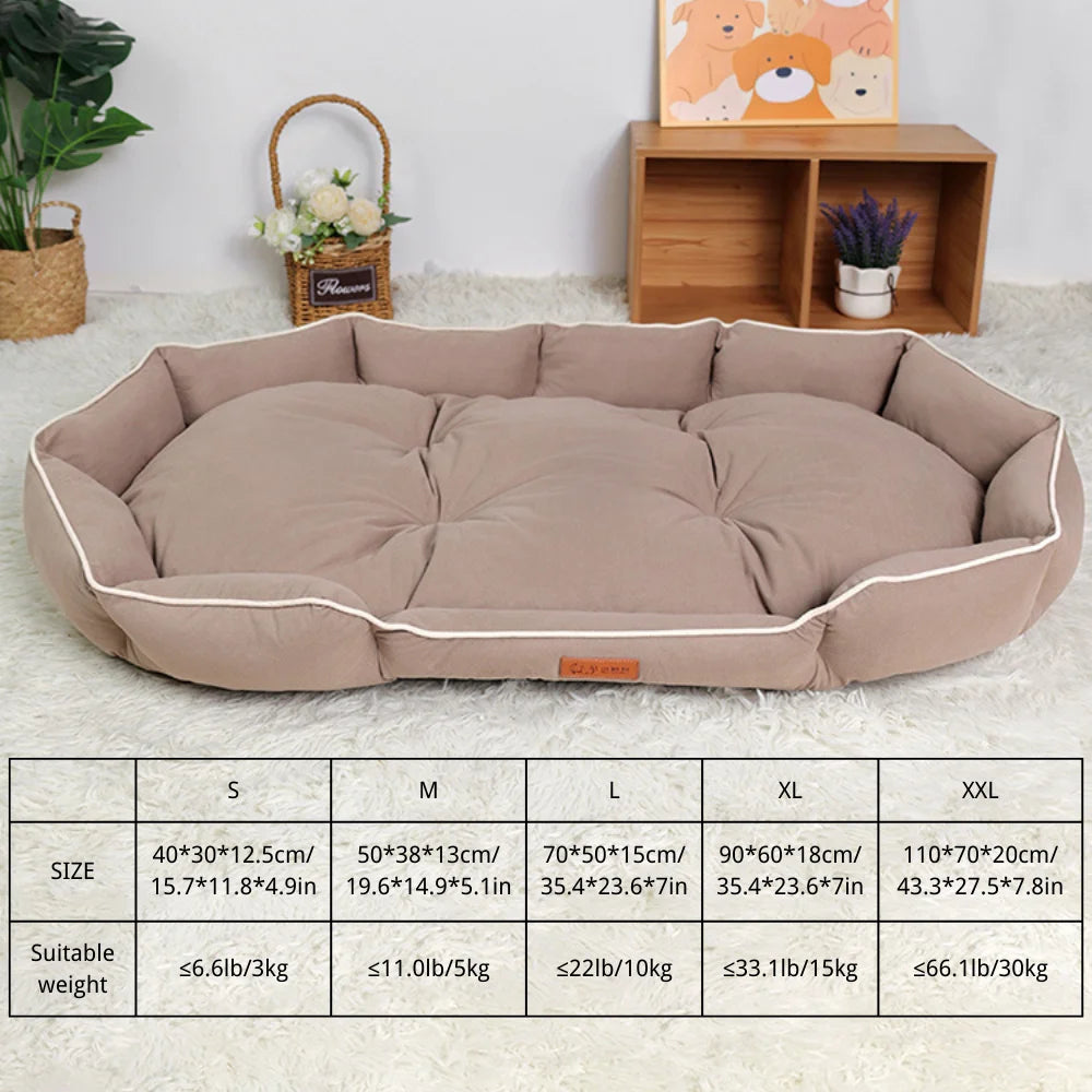 Dog Bed Sofa for Various  Dog sizes - Washable Orthopedic Soft Durable Dog - Anti-Slip Bottom