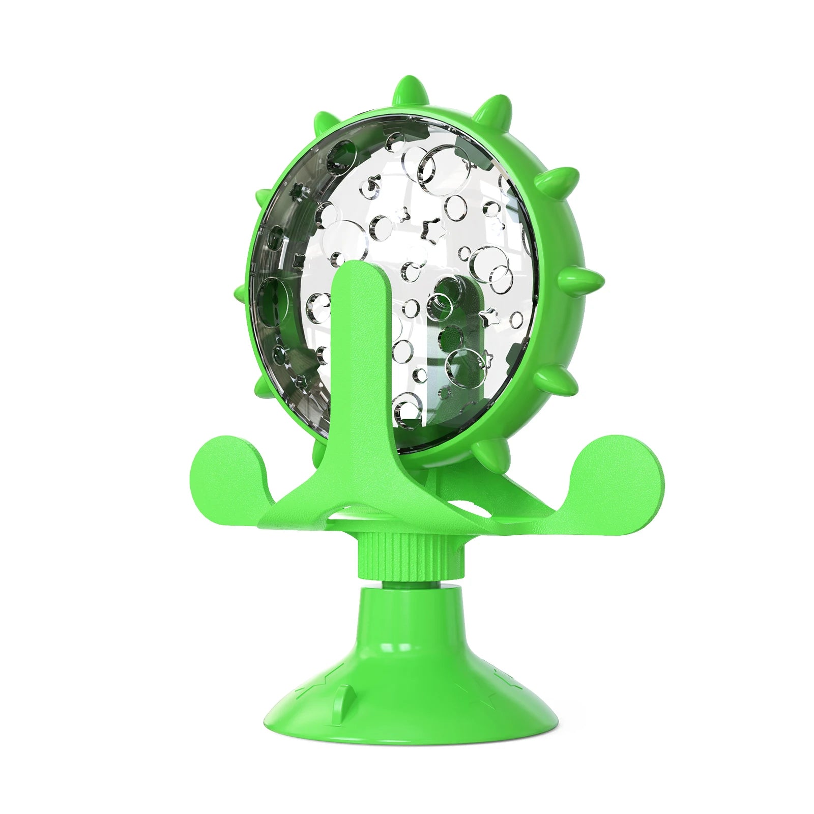 Cat Toy Treat Dispenser With Bell - Funny Rotatable Slow Feeder - Kitten Puppy Interactive Toys For Small Pets