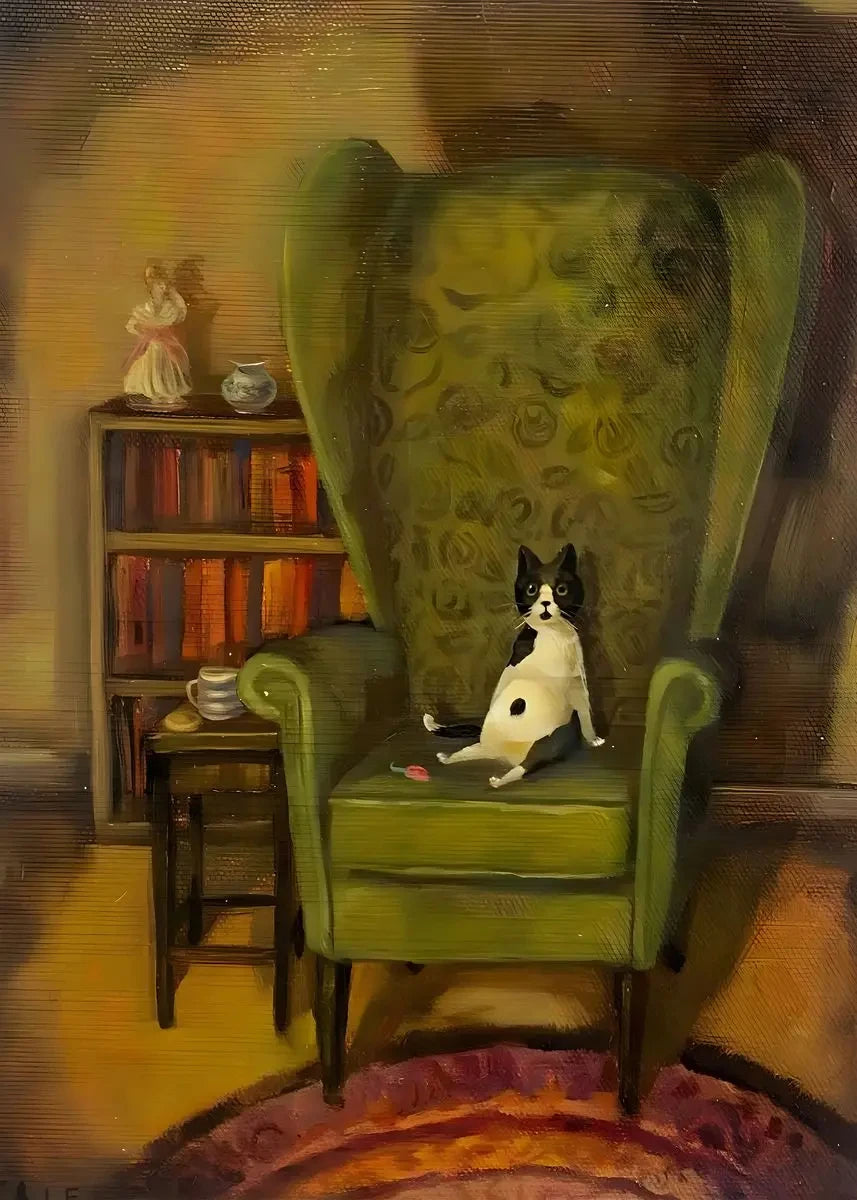 Funny Animals Personify Poster Print Cat Dog Rabbit Hamster Eat Something Canvas Painting Wall Art for Living Room Home Decor