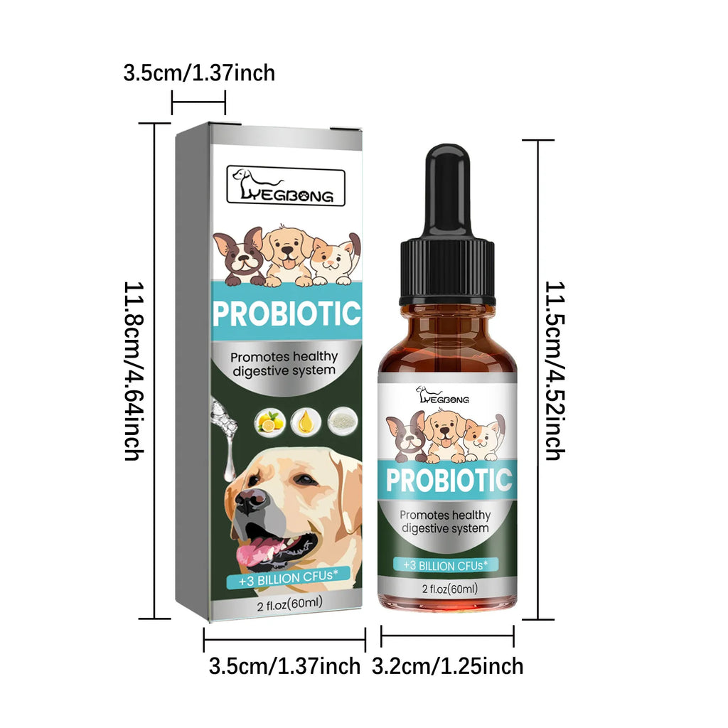 Probiotics Drop Digestive Health Support for Dogs,  Improve Gastrointestinal Vomiting Stomach