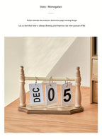 Desk Calendars for Office, Flip Calendar Perpetual Desktop Calendar 2026 Cute Flip Calendar, Home Decor