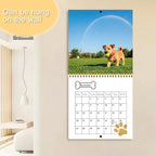 2026 New Dogs, Dog-Lovers Calendar - Year, Monthly, Planner Agenda Schedule Organizer Wall Calendar