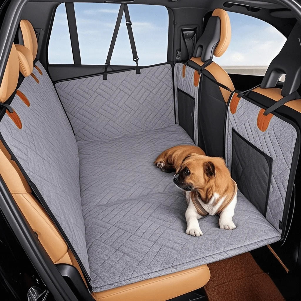 Strong Pet Car Seat Cover for Large & Medium Dogs - Waterproof, non-slip, supportive, protective, safe