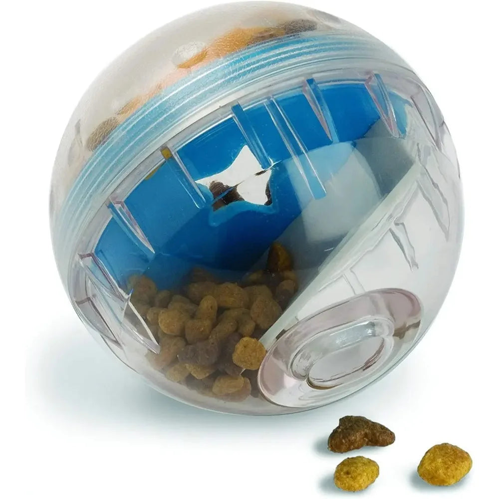 4" IQ Ball  Interactive Treat Dispenser for Dogs and Cats -  Pet Toy and  Slow feeder