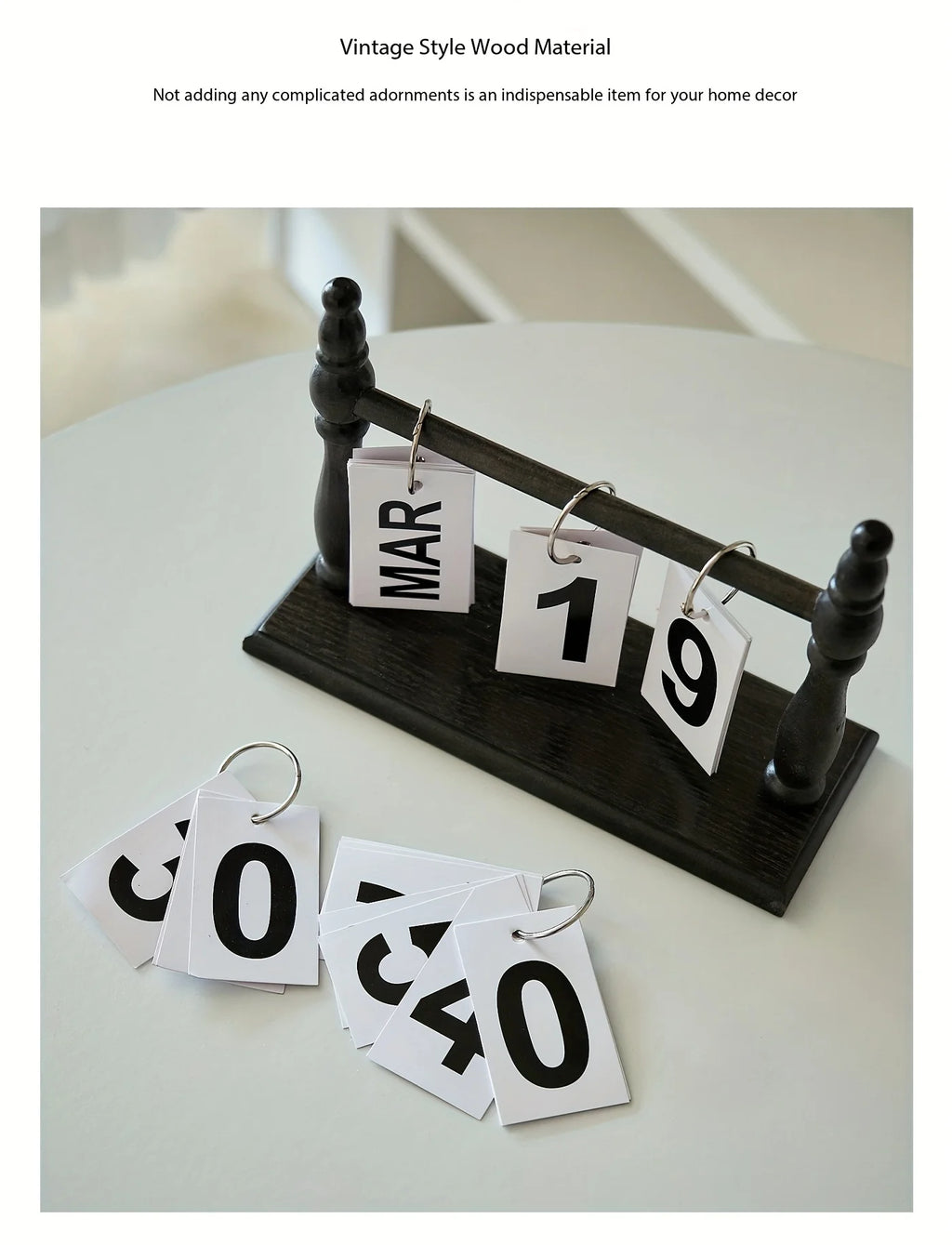 Desk Calendars for Office, Flip Calendar Perpetual Desktop Calendar 2026 Cute Flip Calendar, Home Decor