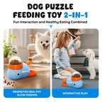 Dog Cat Treats Dispenser Toy Anti-Slip Slow Puzzle Interactive Treat Dispenser Automatic Feeder Toys for Pet Training Supplies