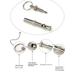 Pet training supplies, ultrasonic training dog whistle. silver, small, portable