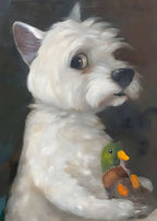 Funny Animals Personify Poster Print Cat Dog Rabbit Hamster Eat Something Canvas Painting Wall Art for Living Room Home Decor