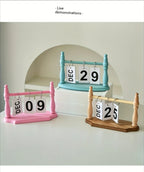 Desk Calendars for Office, Flip Calendar Perpetual Desktop Calendar 2026 Cute Flip Calendar, Home Decor