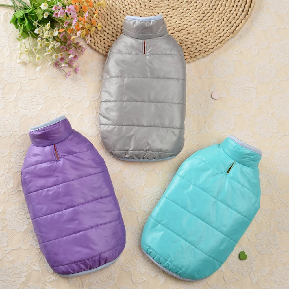 Reversible Dog Vest (Jacket), Waterproof, Winter, Cold Weather Dog Coat, Outfit for Small, Medium Dogs