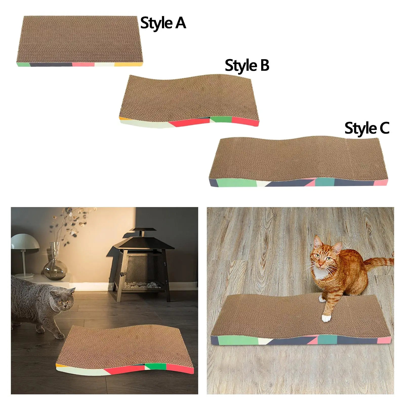 Indoor Cat Scratchers Cardboard Furniture Protection  - Corrugated Paper - Durable
