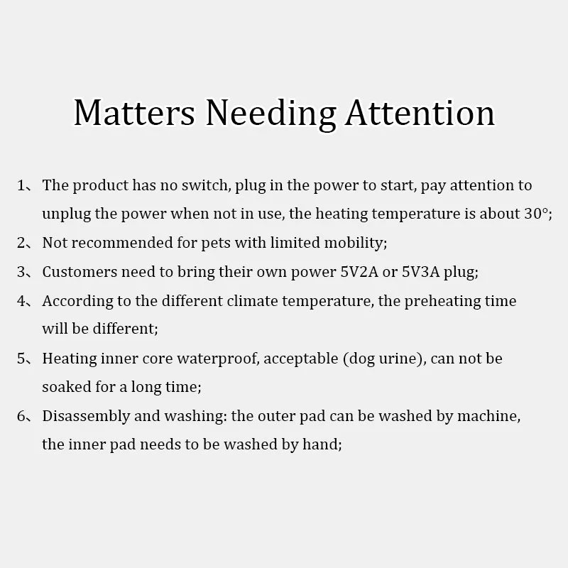 Thick Snuggle Pet Electric Blanket for warm winter comfy use with Dogs or Cats - USB Charging Pad