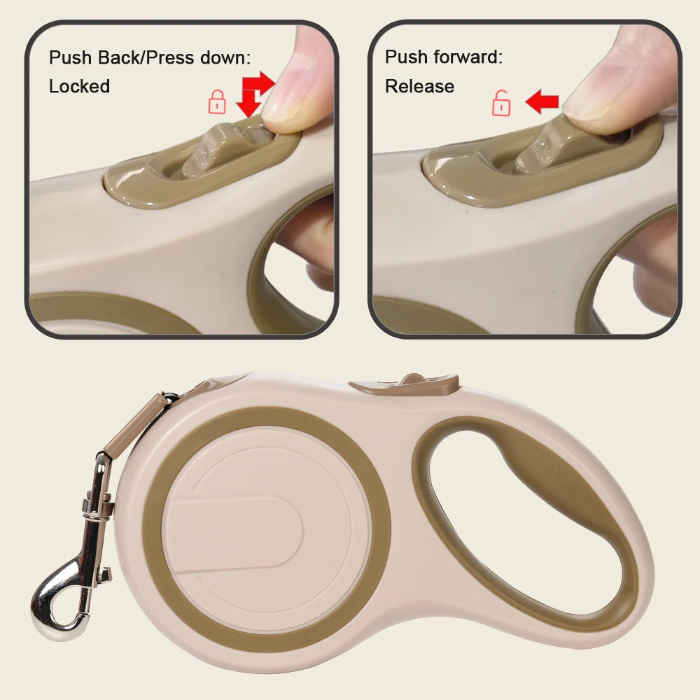 Long Strong Pet Leash For Large Dogs, Durable Nylon, Retractable, 5m/8m