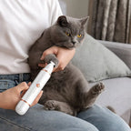 2-in-1 Pet Dog/Cat Nail Trimmer, Clipper, Grinder  - LED Low Noise, USB Charging,  Professional Electric Grooming Tools