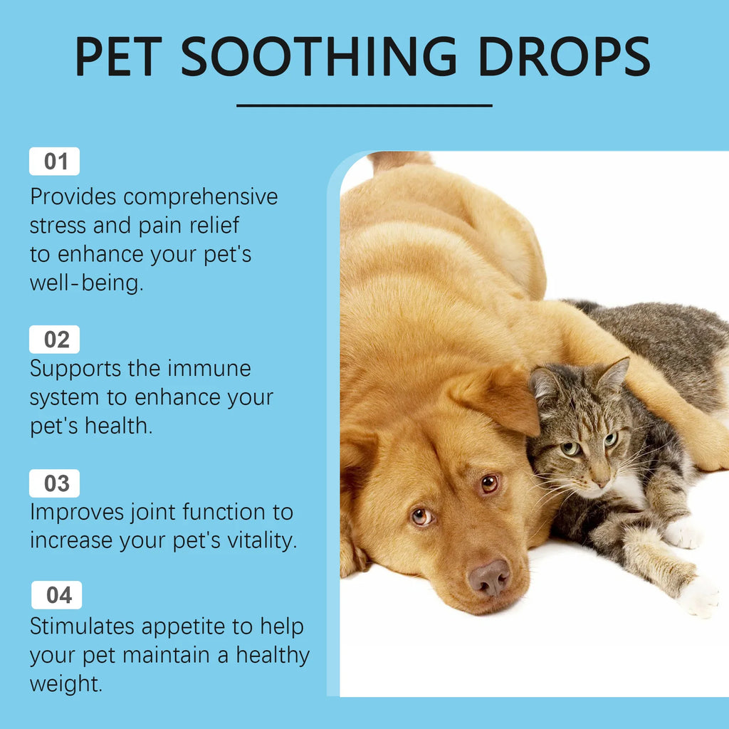 Immunity Boost Care Drops, Relieves Pet Stress and Pain, Enhance Pets' Immunity for Dogs and Cats
