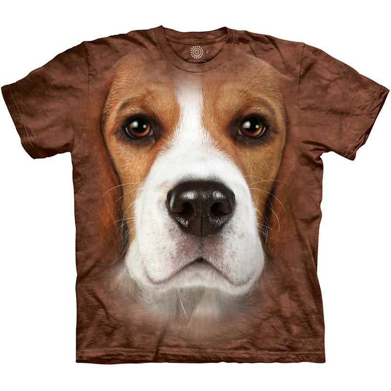 Cute Dog Face Graphics T Shirts Summer Fashion Short Sleeve Funny 3D Animals Printed T-shirts Mens Casual Loose Harajuku Tees