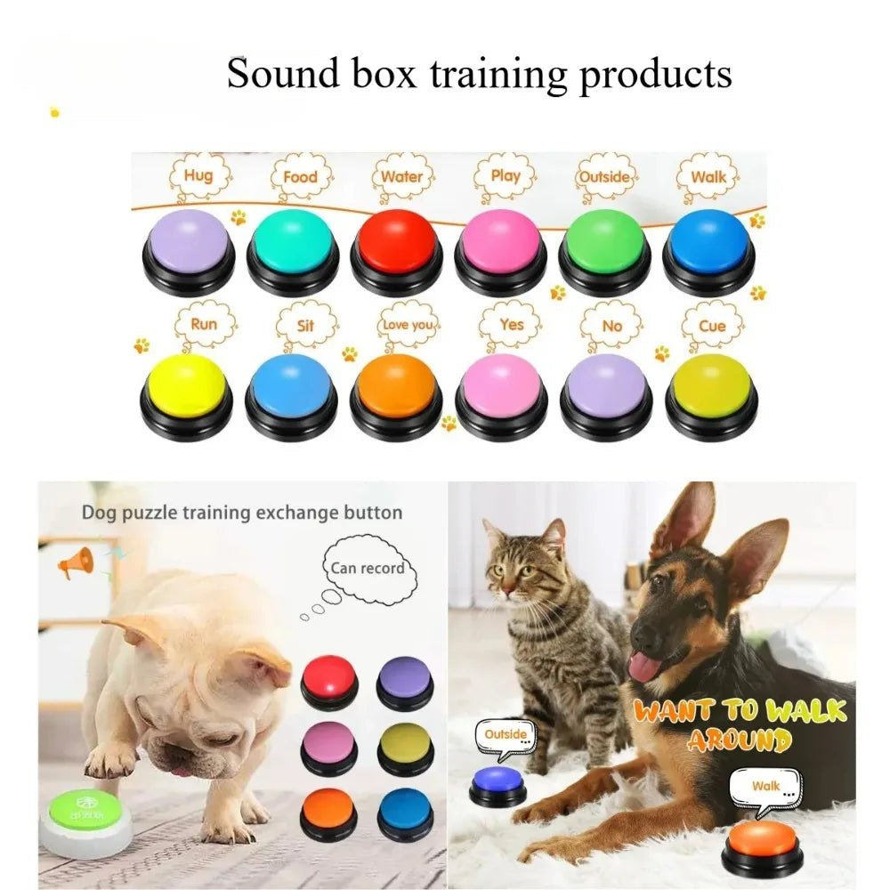 4, 6 or 8 PCS Dog Communication Voice Recording Buttons for Pet Training, 30 Second  Record/playback