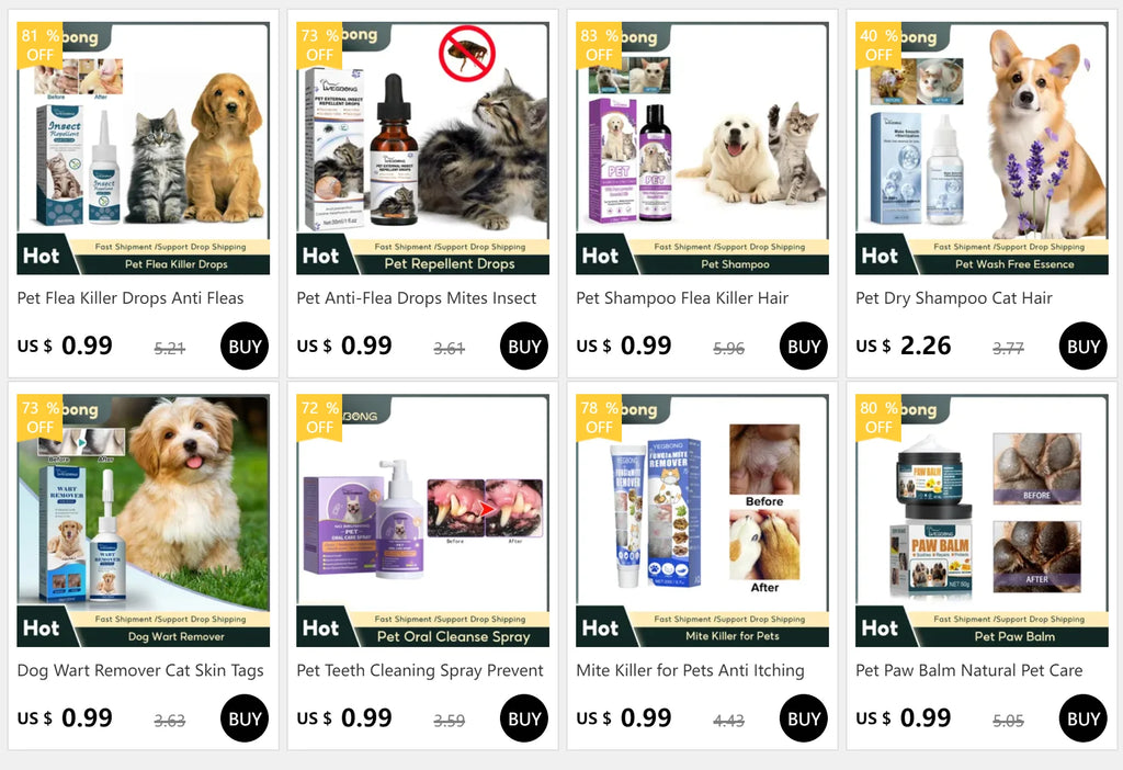 Pet Health Drops for Cats and Dogs, Provides Balanced Nutrition, Enhance Puppy/Kitten Disease Immunity,Multi Vitamin Pet Health Supplements